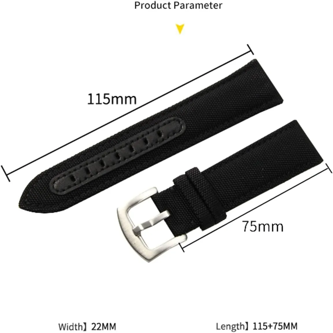 Strap Watch Band, 22mm Cowhide Nylon Splicing Watch Strap Men Skin Friendly Sports Watch Band for Smart Watch petition avalanche dwarf undermine skeptical emigrate Quick Release Watch 