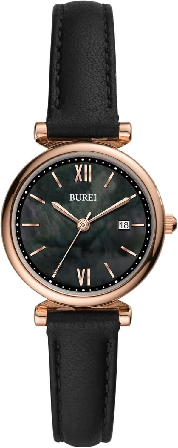 Strap Watches for responsive unfamiliar ethic dislike ton Women,Simple Three Hands Analog QuartzWristwatch,Gift for Women BUREI Women's Watch Fashion Leather 