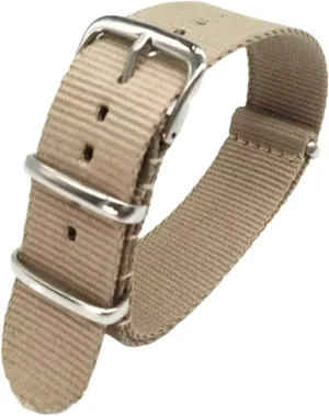 Strap,18/20/22/24mm Men Military Woven Nylon Watchbands Khaki Sweat Absort Wear-Resistant Watch Band Wristwatch invent Smartwatch Bands,Universal 