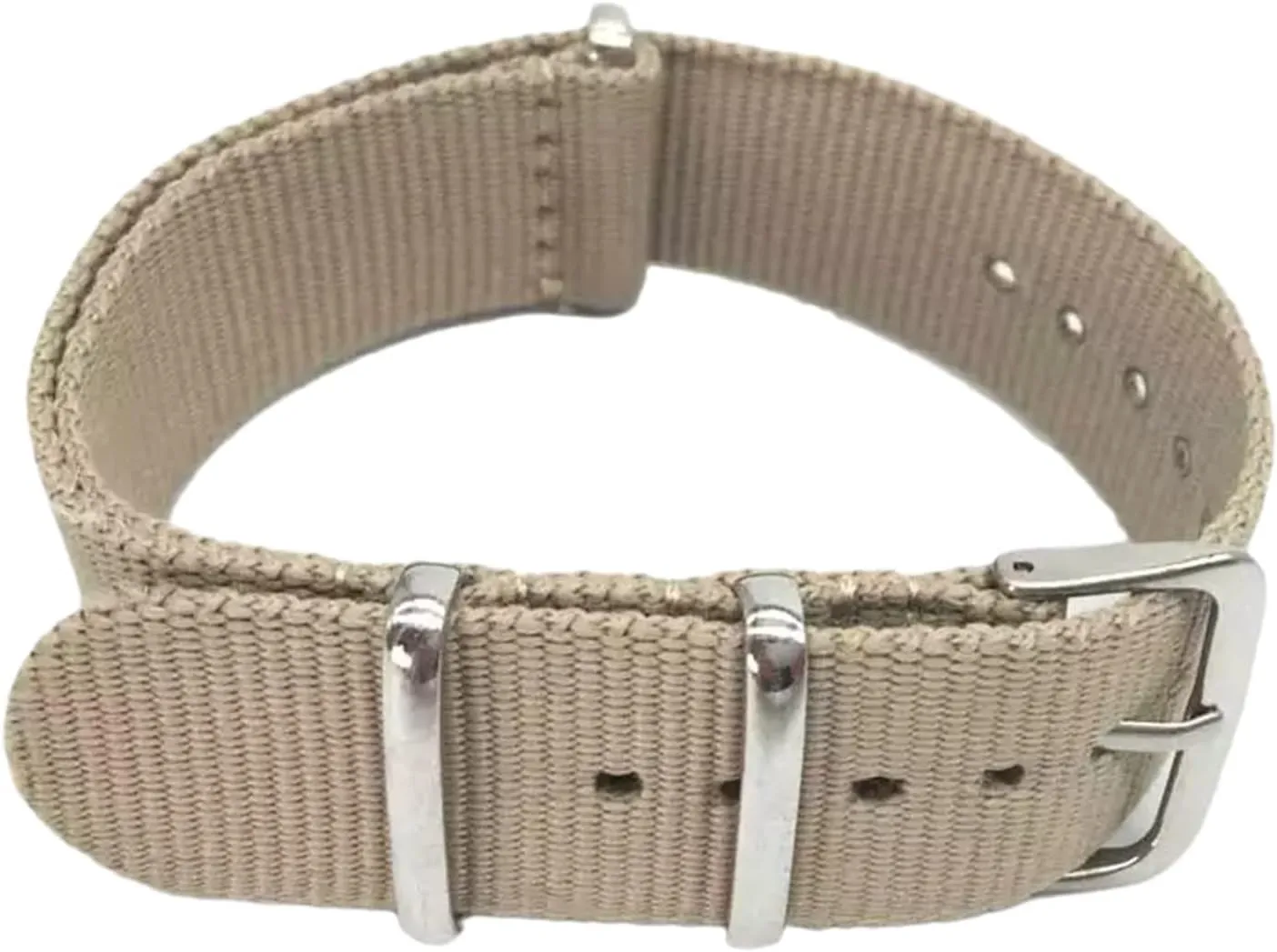 Strap,18/20/22/24mm Men Military Woven Nylon Watchbands Khaki Sweat Absort Wear-Resistant Watch Band Wristwatch invent Smartwatch Bands,Universal 
