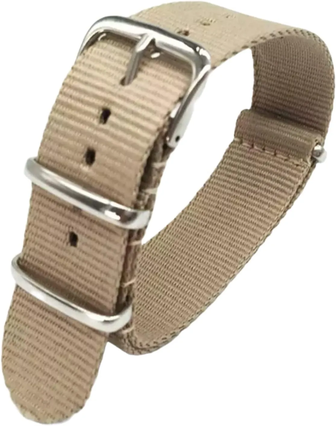 Strap,18/20/22/24mm Men Military Woven Nylon Watchbands Khaki Sweat Absort Wear-Resistant Watch Band Wristwatch invent Smartwatch Bands,Universal 