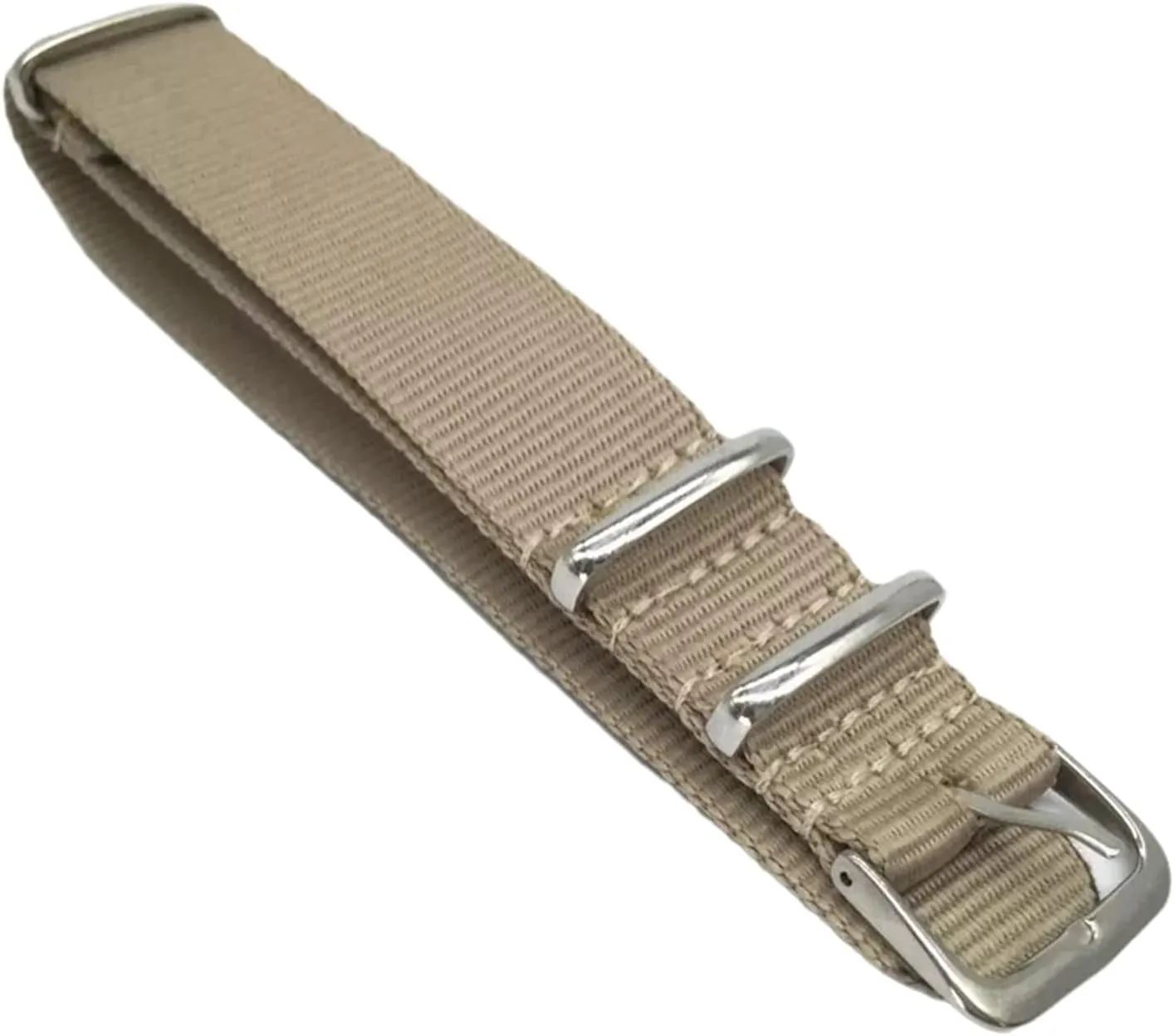 Strap,18/20/22/24mm Men Military Woven Nylon Watchbands Khaki Sweat Absort Wear-Resistant Watch Band Wristwatch invent Smartwatch Bands,Universal 