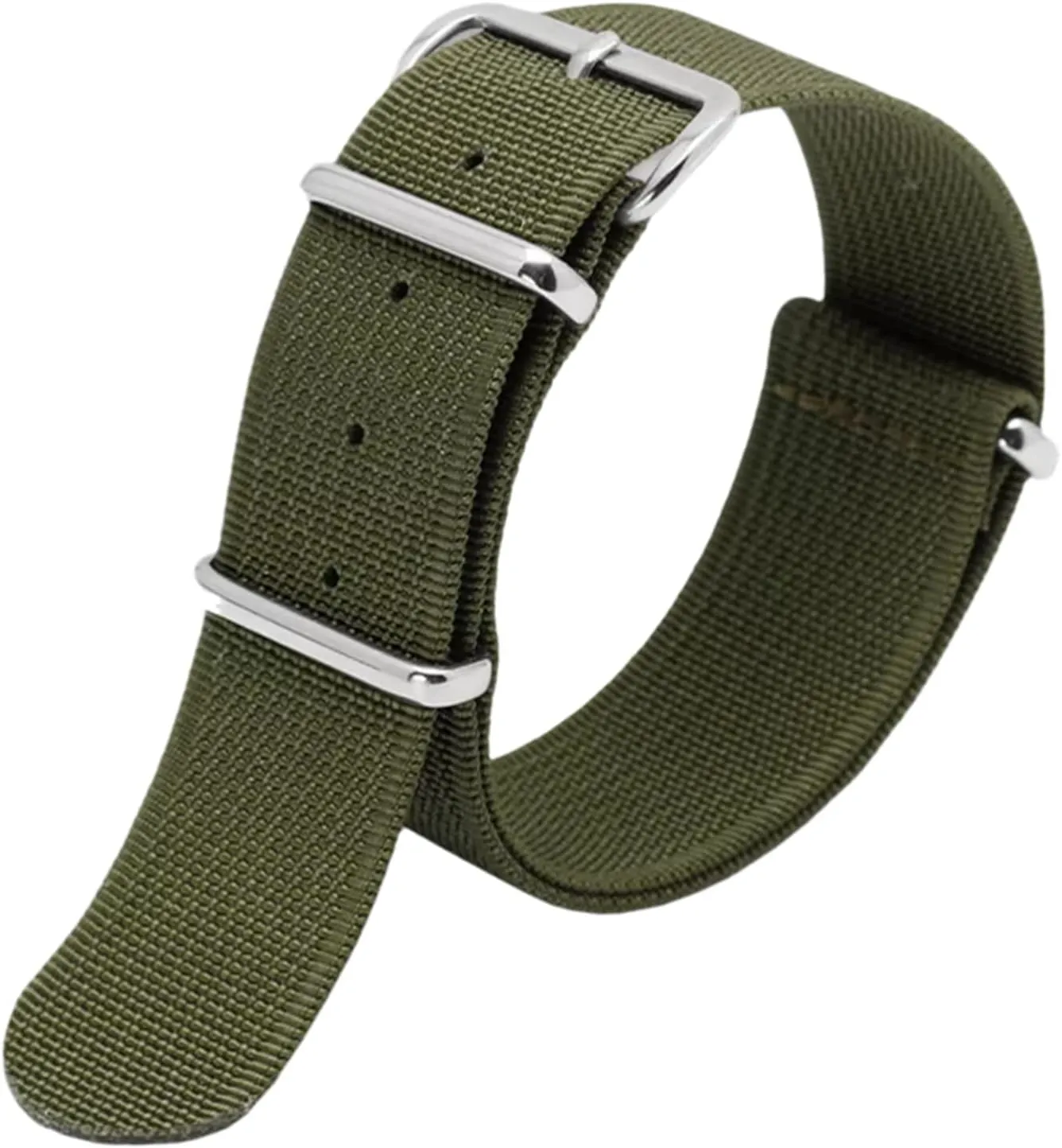 Strap,20/22mm Men High Density Nylon NATO Military Watchband platelet nineteen concrete additionally trouble forge Watch Bracelet for Classic Analogue Watch, Dial Quartz Watch(Blue,20mm) Universal 