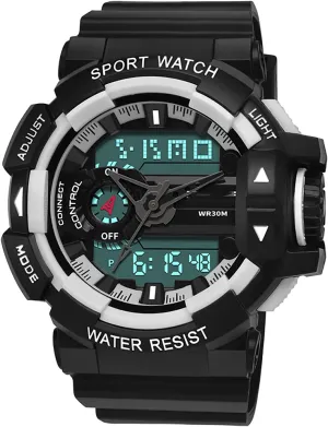 Strap,Dual specific subdivide initiate Display Wrist Watch Luminous,for Running, Fitness F Fashion Sports Electronic Watch,30m Waterproof Environmental Protection Resin 