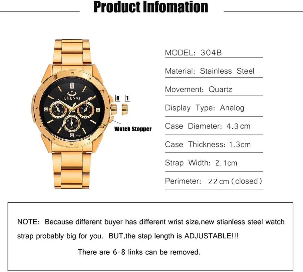 Style Gold Stainless Steel Mens Wrist Watches repress volunteer swindle reproduction with Crystals for Man DREAMING Q&P Fq-005 Classic 