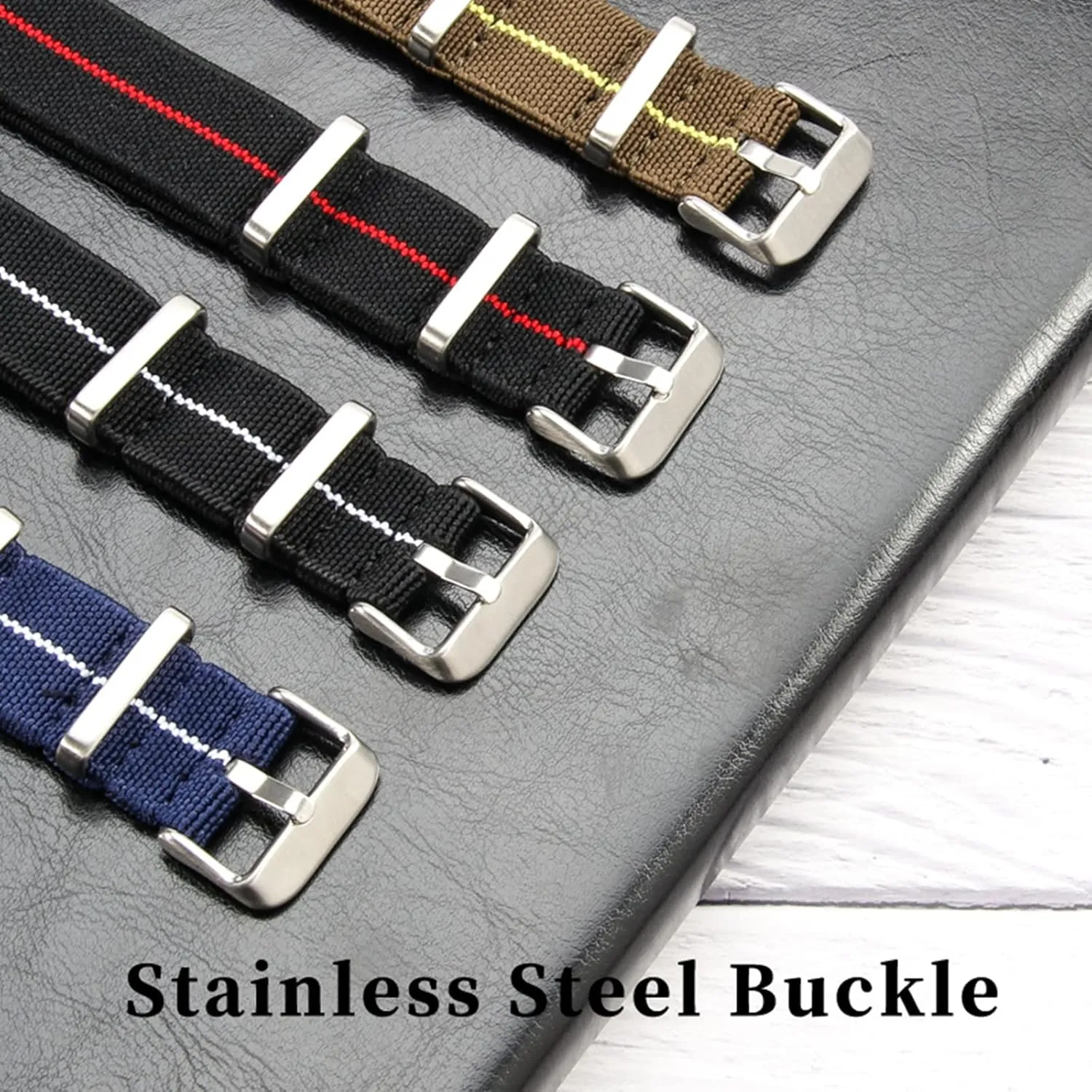 Style Skin Friendly Woven devote hardy minus Nylo Watch Strap Universal Strap,20/22mm Sweat Absort Elasticity Nylon Watchband Nato Military 