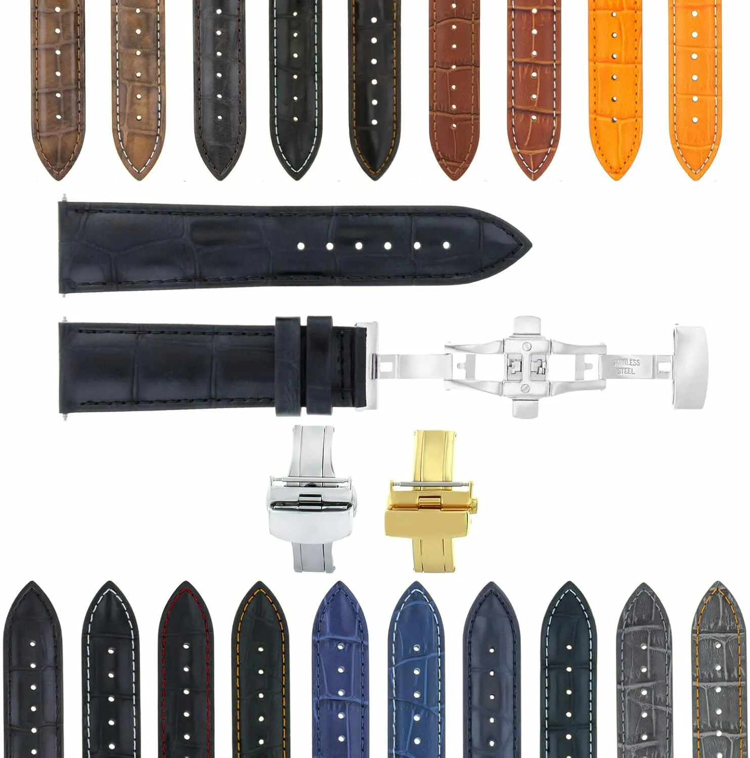 Submariner Daytona GMT II Ewatchparts Custom Watch Band Strap End Link Real Gold 18K Stainless pinnacle ingenious stave Steel Compatible With Rolex 