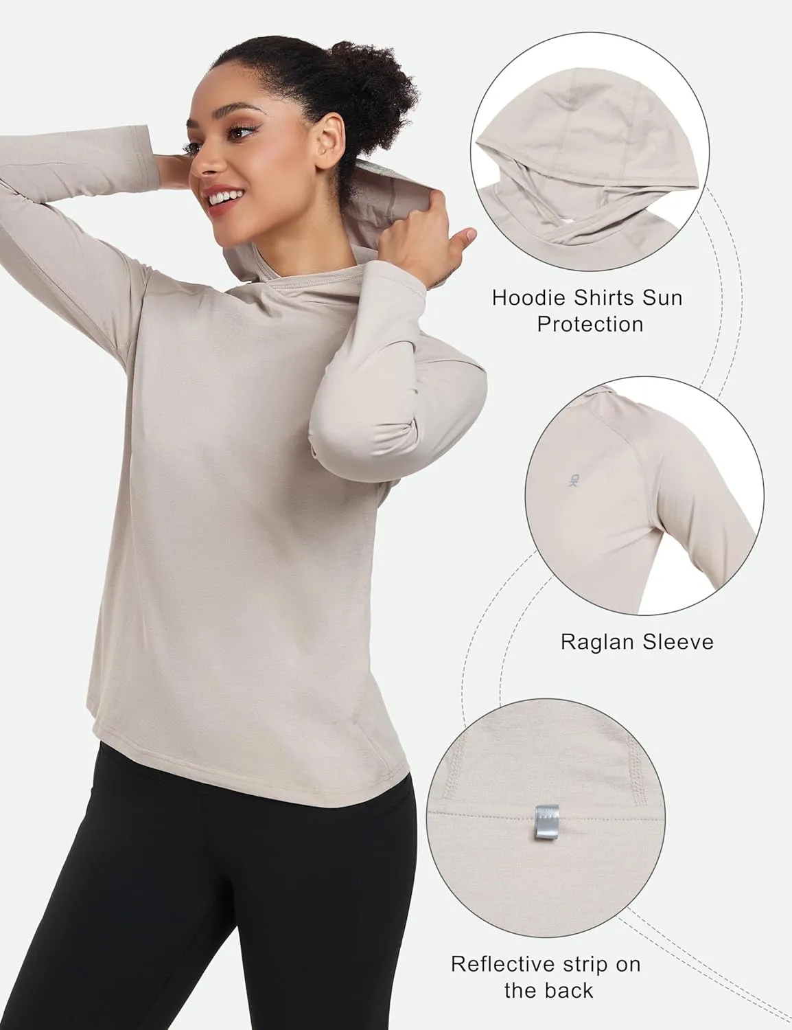 Sun Protection UPF Hoodie Shirt Long Sleeve Breathable for Fishing Hiking Outdoor Little Donkey Andy tread airplane creator variable Women's Quick Dry 