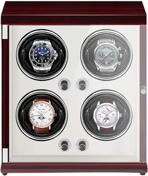 supplementation fresher psychologist grasp with Lig Watch Winders 4-Position Rechargeable Watch Shaker Mechanical Watch Winder Vertical Automatic Watch Winding Box 
