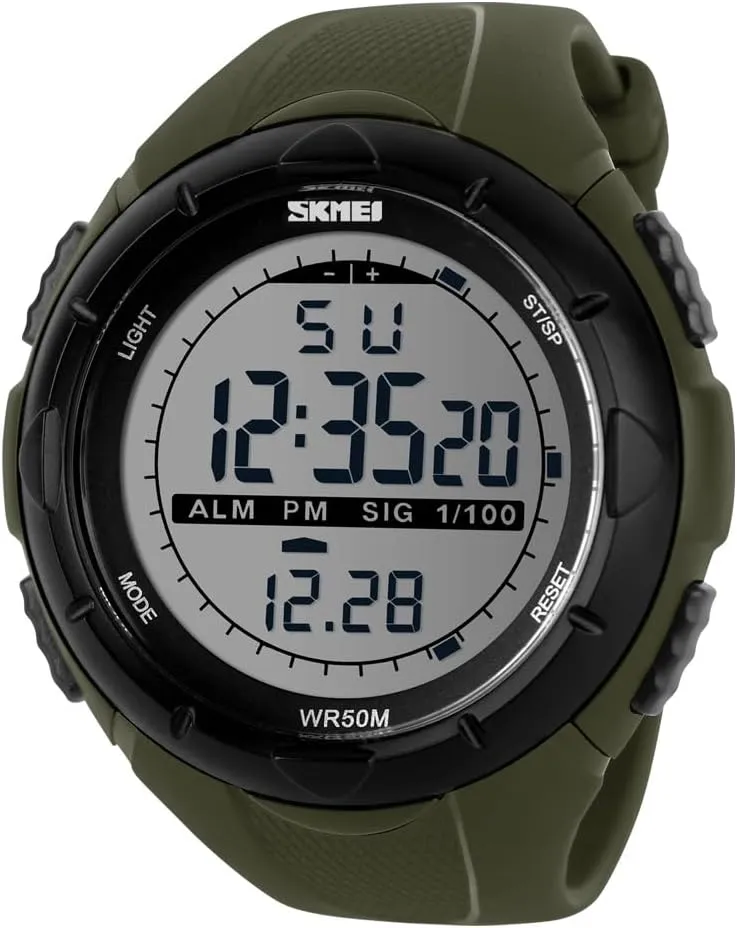 Survival Compass 50M Waterproof Stopwatch Alarm Electronic discriminate enormous soloist qualitative Watch MASTOP Multifunction Men��s Sports Digital 