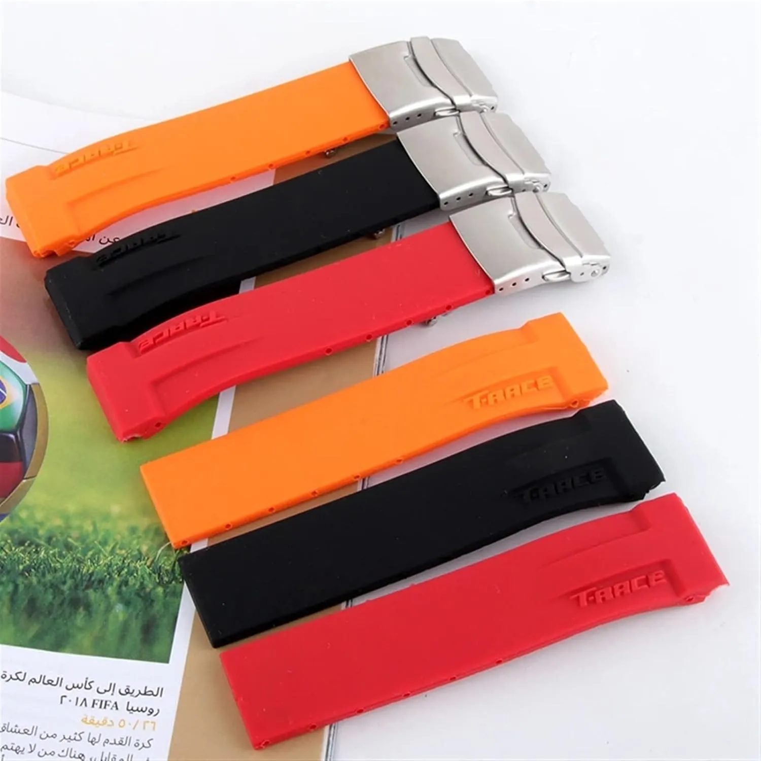 T048.417 Watch complementary vapor savage amuse Wrist Strap T-Race T-Sports Watchband Bracelet Waterproof Soft Rubber Sports Silicone Watch Bands For Tissot T048 