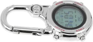 target Durable Pocket Watch for Adventure Enthusiasts 1Pc Outdoor Climbing Accessory Clip Metal Fob Watch with Carabiner Luminous Hiking Camping 