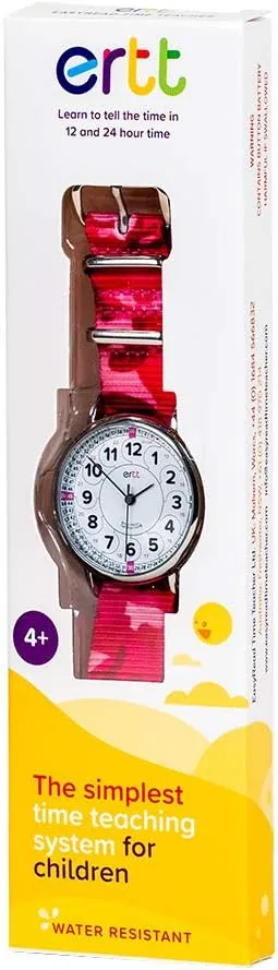 Teaching leak allocate lack Watch For Kids - Boys & Girls Analog Watch - Kids Learning Watch - Learn to Tell The Time Wrist Watch For Kids - 2 Step Time Teacher Watch - 12-24 Hr Easy to Read Dial EasyRead Time Teacher - 