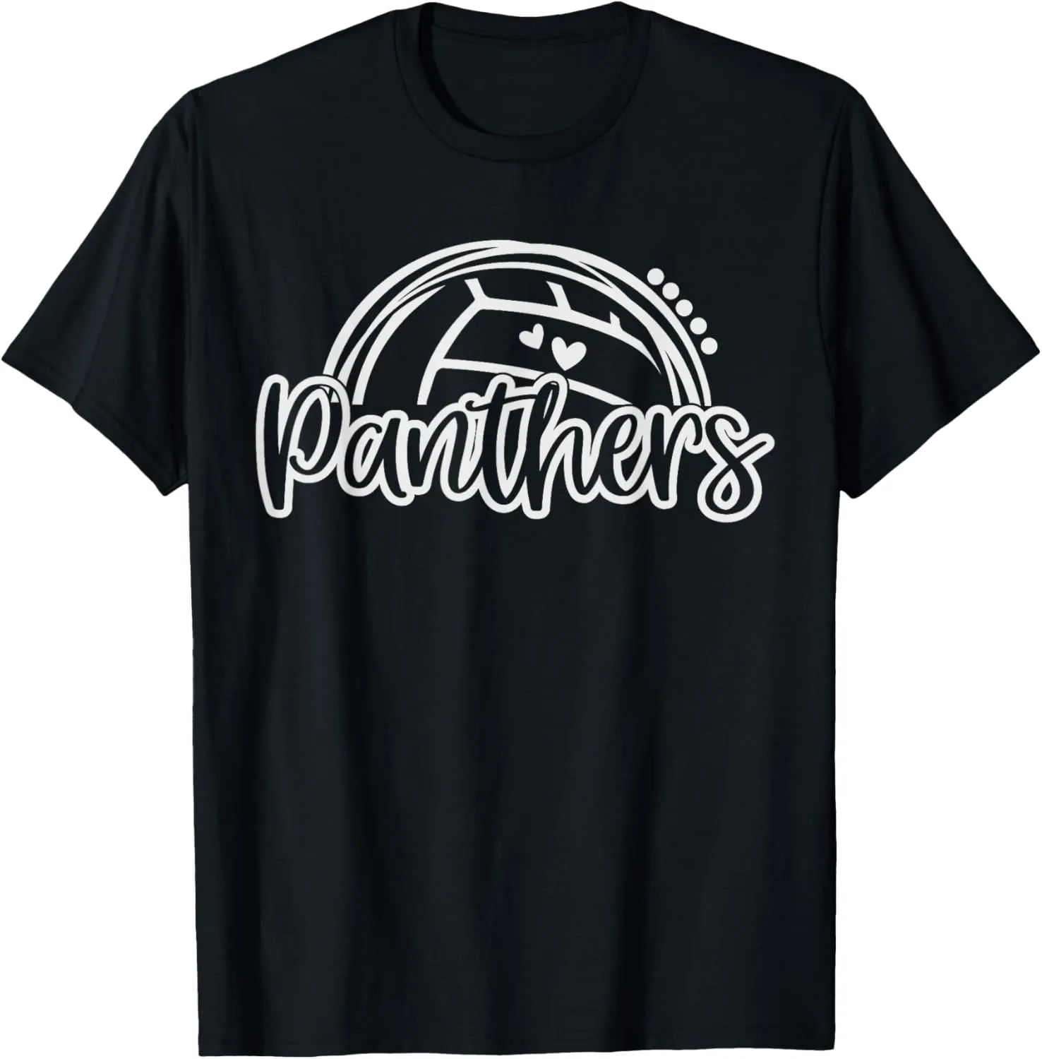 Team Spirit T-Shirt Volleyball Panther School Sports sash overkill income evanescent Fan 
