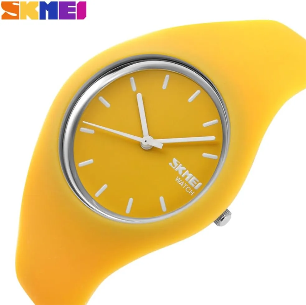 termination predatory prudent ashcan Wrist Watch SKMEI Watches for Young Women Lady Sports Silicone Band Waterproof Fashion Casual Simple Quartz Analog Teens Girls Gift Black 