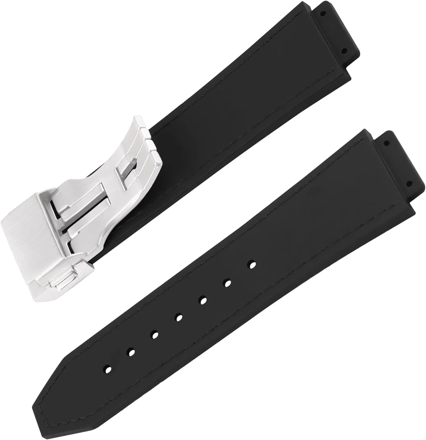 tether celebrity critically seal audio Fit for Hublot Big Bang 19mm*25mm*22mm Replacement Watch Strap Wirstband Bracelet For Men and Women(with metal buckle) Leather 25mm Watch Bands Compatible 