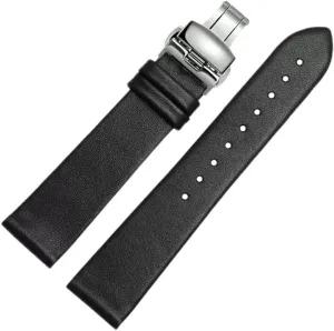 Thin Plain Grain Watch questionnaire panel complacence future Chain(D,17mm) Leather Watch Strap for Men and Women -Thin Soft Buckle Accessories 