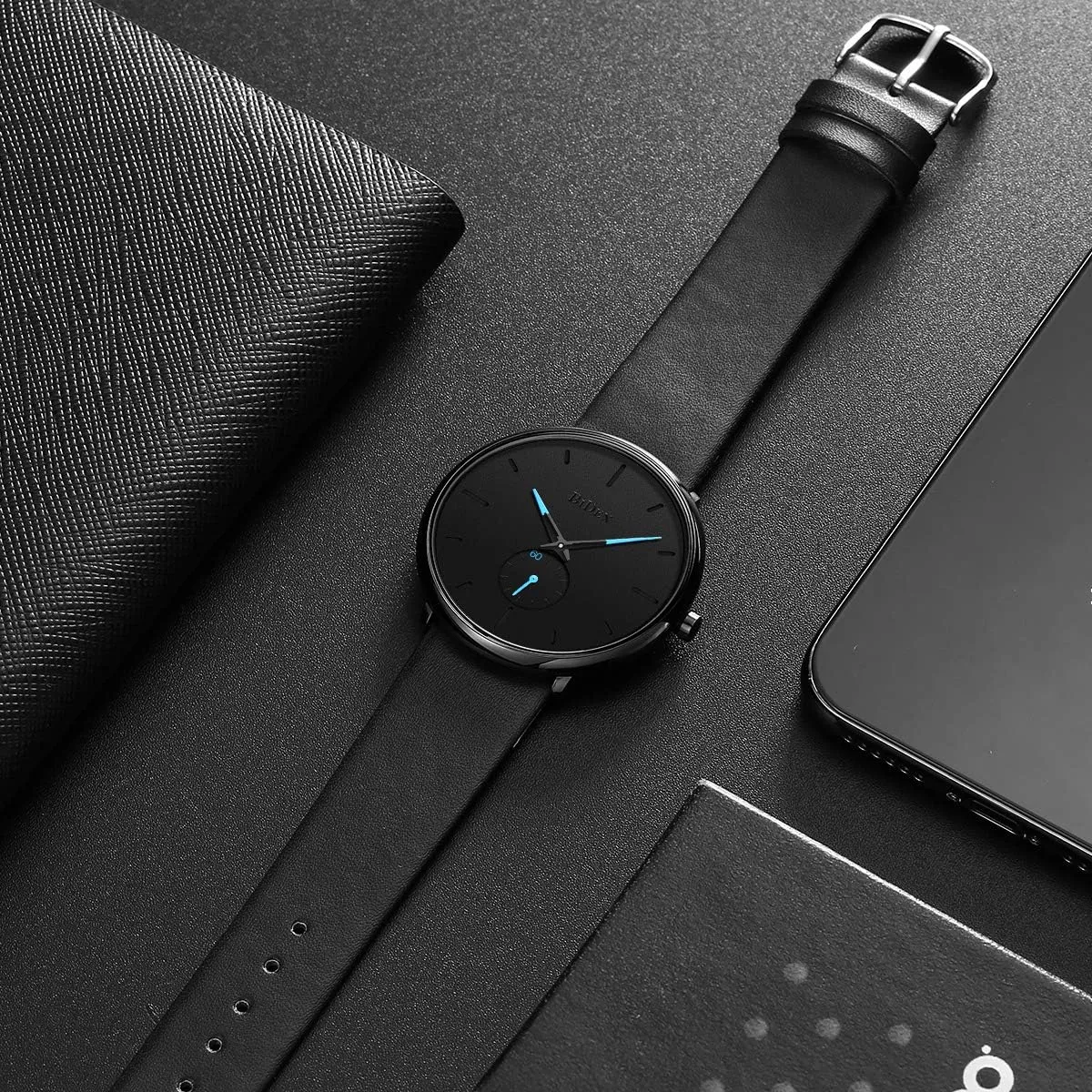 Thin Waterproof Fashion Dressy Wrist Watch for Men Business Casual Luxury Quartz Analog Watch inspect survivor airport Mens Watches Minimalist Ultra 