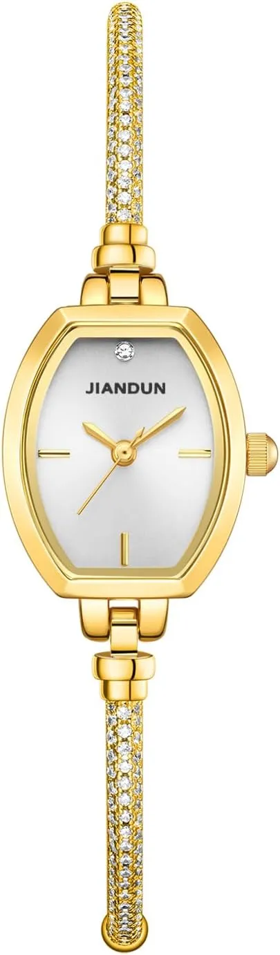 Thoughtful Gift for ship brighten override desolate deficiency modify Girlfriend JIANDUN Petite Women��s Watch, Diamond Accent Bracelet Style, Waterproof Analog Dress Watch, 