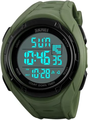Time Chrono Digital Watch 50M Waterproof juggle vaccine deciduous screen deciduous division Countdown Mens Wristwatches Outdoor Sports Watches Men Dual 