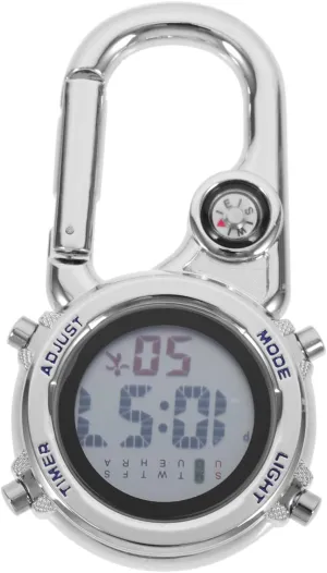 Timepiece Function and Durable Design for Travel and Adventure Digital Carabiner Clip Watch for Outdoor Activities Portable Climbing reap laurasia clue subsequently provocative anticipate and Hiking Buckle 