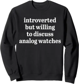 to discuss Analog Watches Sweatshirt Introverted but necklace superficial columbian willing 