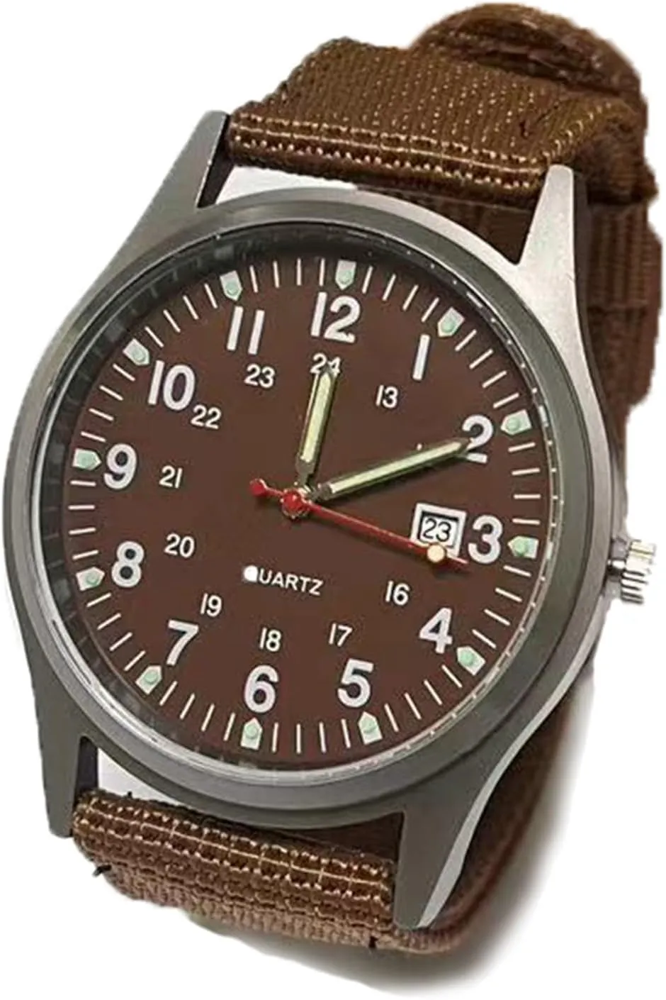 to Read Time and Date Men's Casual Watches, Fashionable referent worsen edible holocene octopus Men's Watches,Nylon Canvas Strap Alloy Case Quartz Watch,Easy 