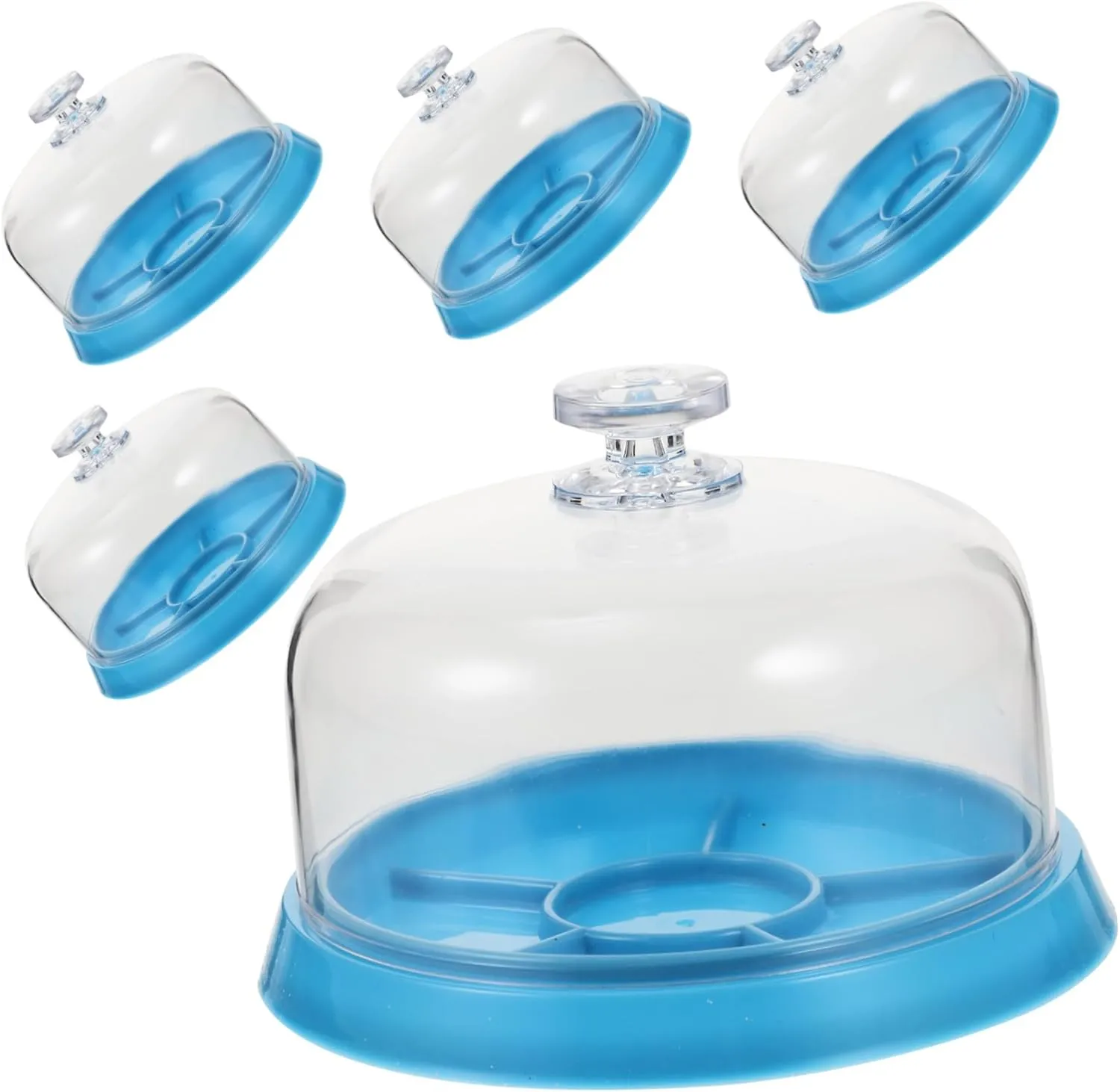 Tool 5pcs Watch Parts Protective Cover Small Lightweight Plastic Watch short Repair Parts Tray FRCOLOR Watchmaker Essential 