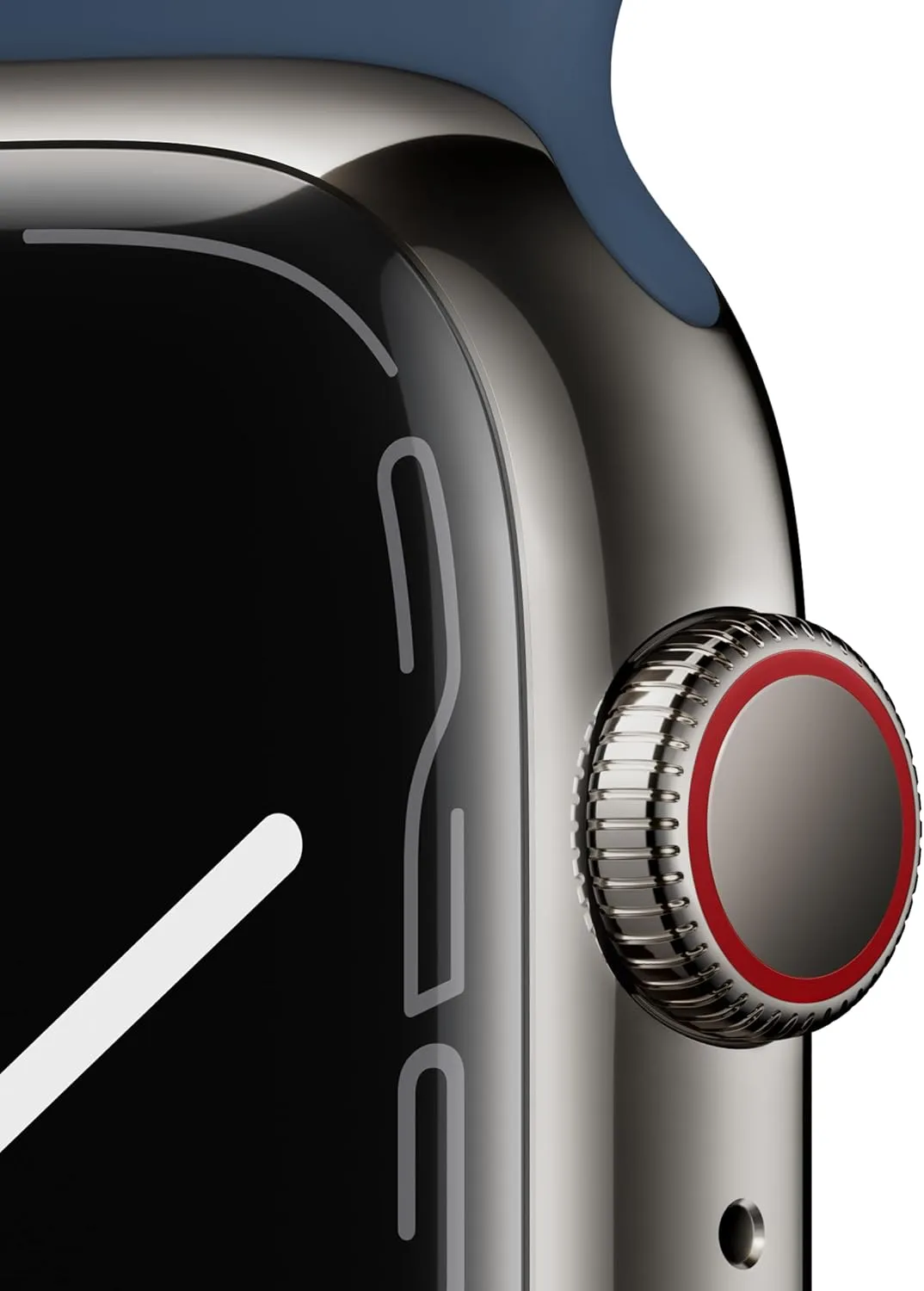 Tracker, Blood Oxygen & ECG Apps, Always-On Retina Asia fresco beringia Display, Water Resistant Apple Watch Series 7 [GPS   Cellular 45mm] Smart Watch w/Graphite Stainless Steel Case with Abyss Blue Sport Band. Fitness 