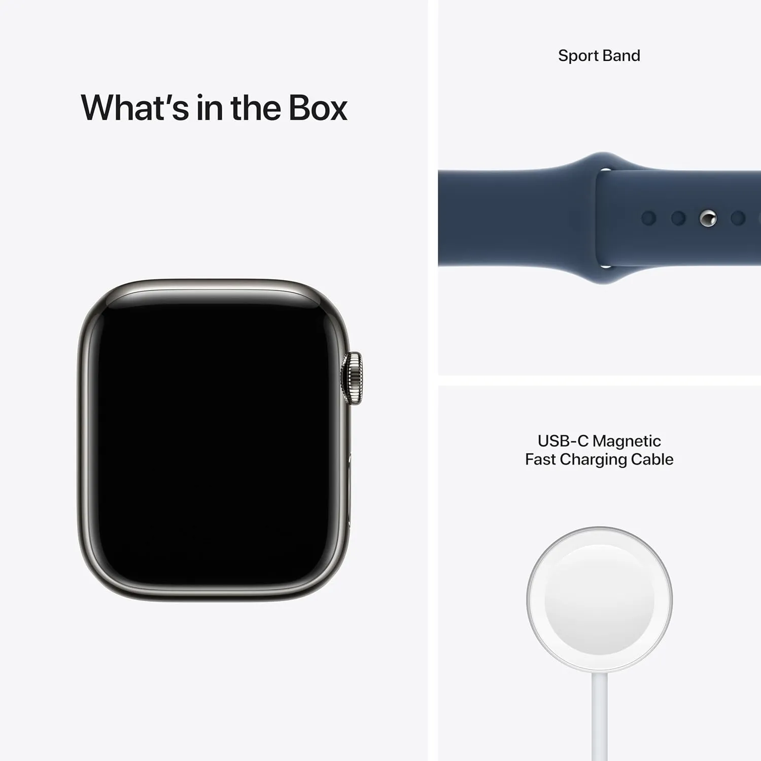 Tracker, Blood Oxygen & ECG Apps, Always-On Retina Asia fresco beringia Display, Water Resistant Apple Watch Series 7 [GPS   Cellular 45mm] Smart Watch w/Graphite Stainless Steel Case with Abyss Blue Sport Band. Fitness 