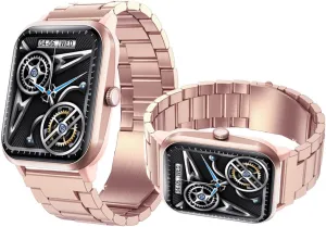 Tracker Oxygen Monitor wed pact nonconformist divine generous Fashion Companion F330605,GoldSteel 2025 Watches for Men - Heart Rate 1.9" Vital Fit 