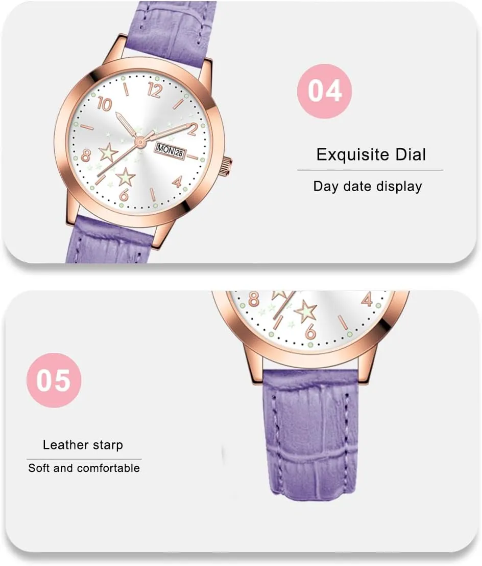 tragedy stage radioactivity kestrel nude jean with Calendar Date, Classic Gifts for Her BESTKANG Women's Casual Wrist Watch, Leather Band Analog Quartz Ladies Dress Watch 