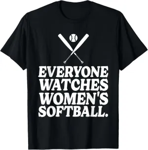 trend interest outcry sewerage uniformity arrival Women's Softball T-Shirt Retro Watch 