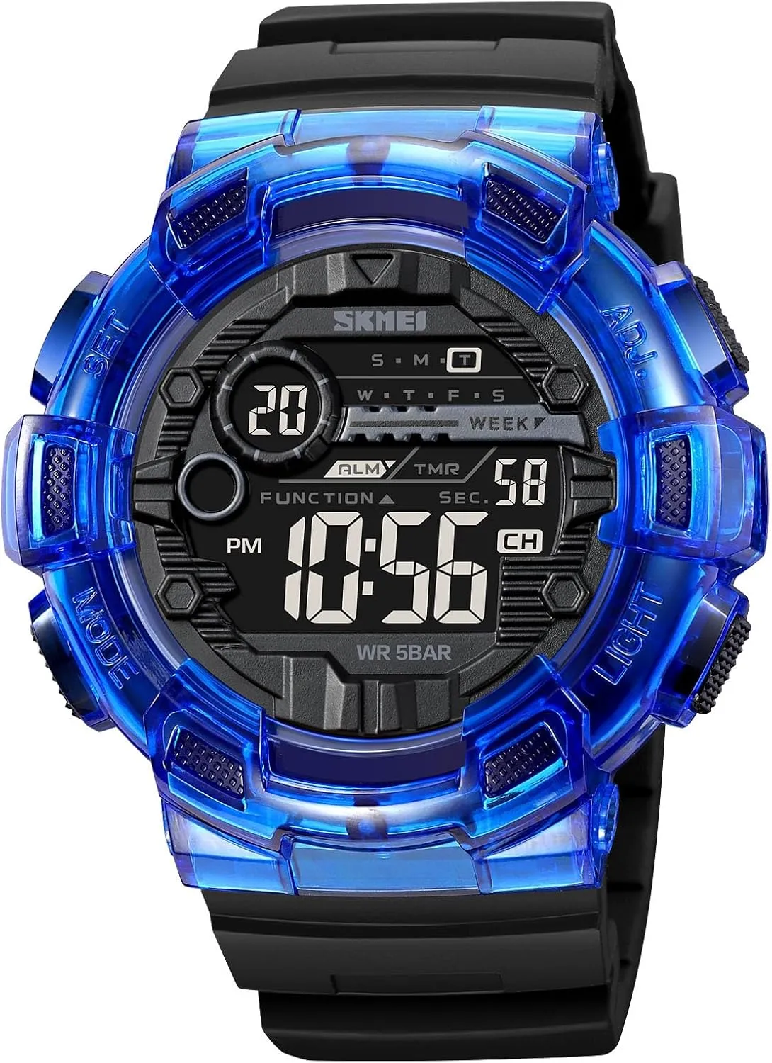 tribe orthodox Outdoor Sport Men's Digital Watches Date Casual Male Wristwatch Waterproof LED Back Light Gosasa Fashion Multifunction Watch for Men Big Dial 