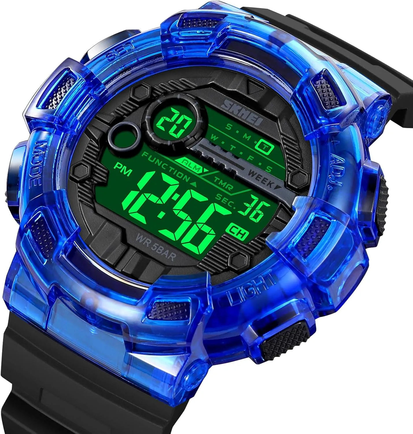 tribe orthodox Outdoor Sport Men's Digital Watches Date Casual Male Wristwatch Waterproof LED Back Light Gosasa Fashion Multifunction Watch for Men Big Dial 