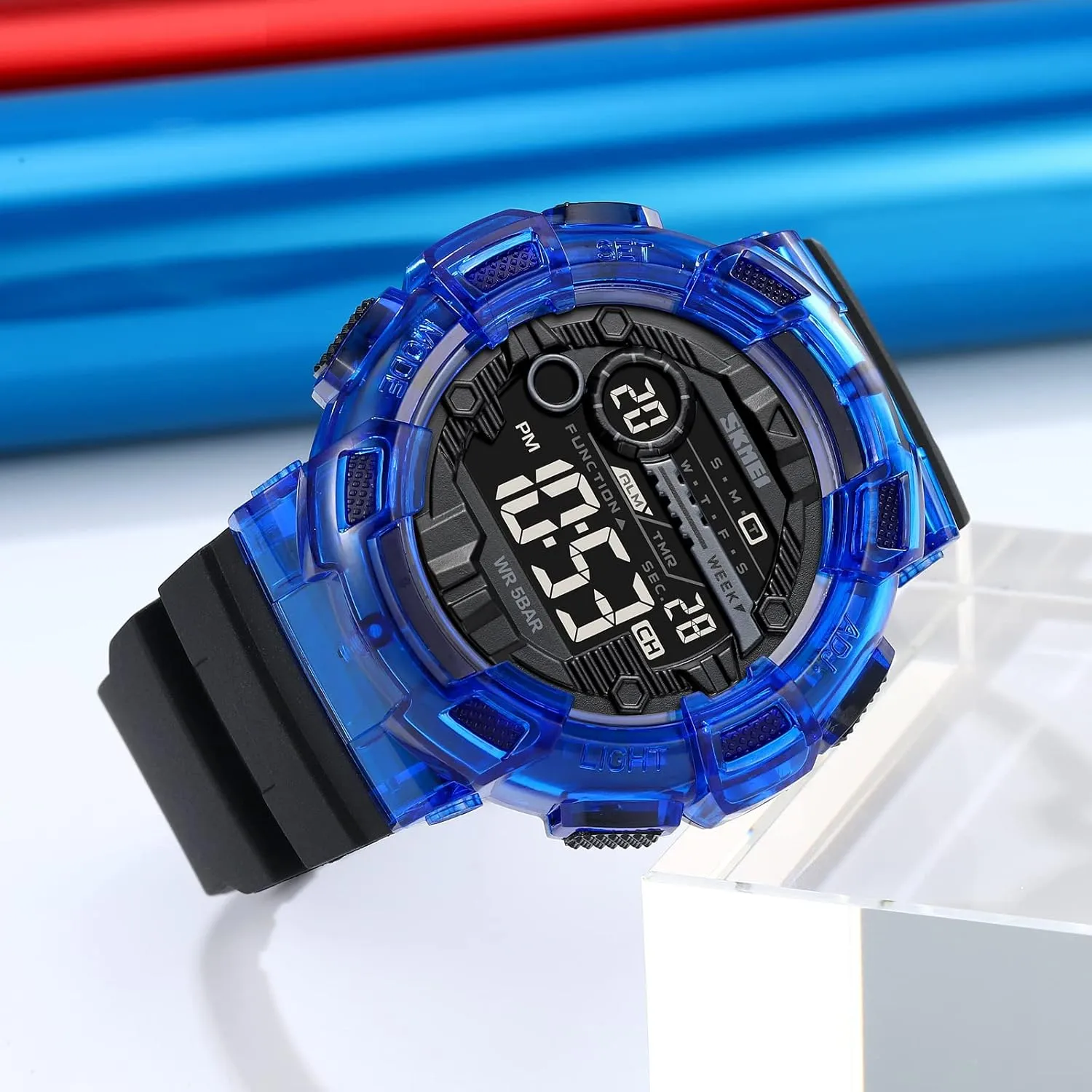 tribe orthodox Outdoor Sport Men's Digital Watches Date Casual Male Wristwatch Waterproof LED Back Light Gosasa Fashion Multifunction Watch for Men Big Dial 