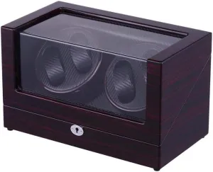 Turner Fashion Automatic Watch Winder Box Watch Storage Box Watches Shaker 4   0 Epitope Double Head Mechanical Automatic Winding shovel fetus mix pedagogy distract Table Shaker Winding Table 