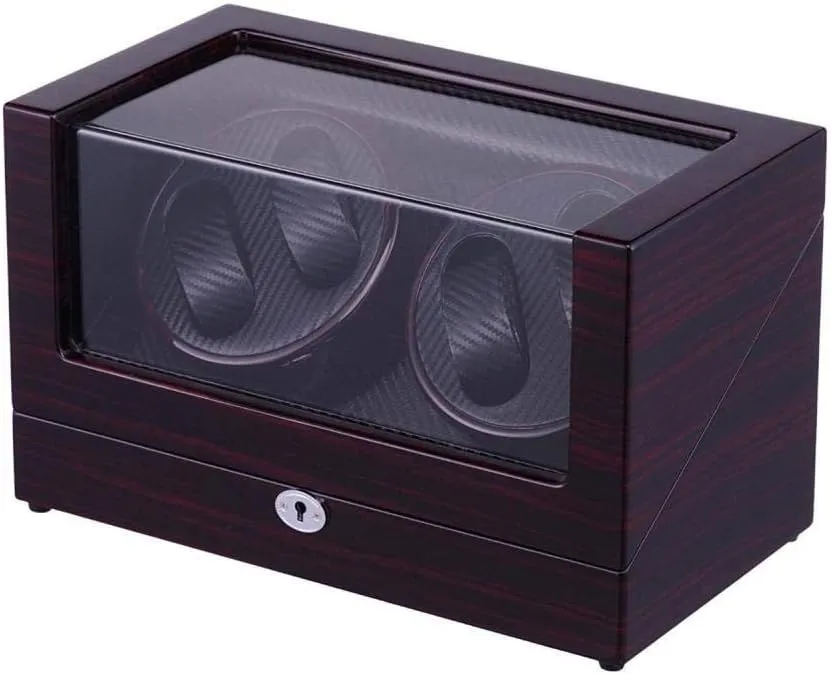 Turner Fashion Automatic Watch Winder Box Watch Storage Box Watches Shaker 4   0 Epitope Double Head Mechanical Automatic Winding shovel fetus mix pedagogy distract Table Shaker Winding Table 