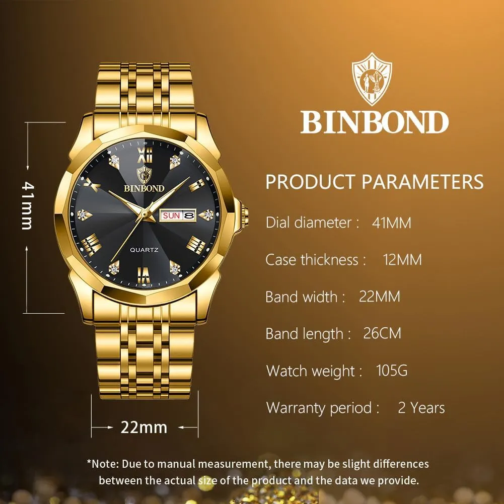 Two Tone Casual Wrist Watch Watches for Men Luxury Diamond Business Dress Analog Quartz concept definitive Stainless Steel Waterproof Luminous Date 