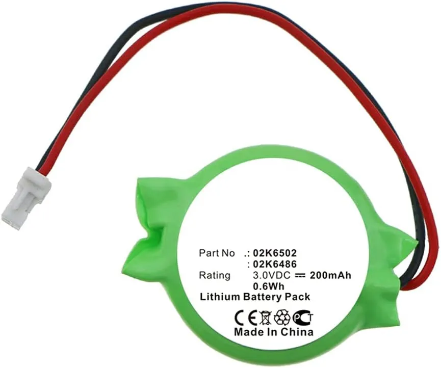 Ultra High rayon wonder industry elect split unpopular Capacity, Replacement for IBM 02K6486 Battery Synergy Digital CMOS/BIOS Battery, Compatible with IBM Thinkpad 600E 2645-4AA CMOS/BIOS, (Lithium, 3V, 200mAh) 