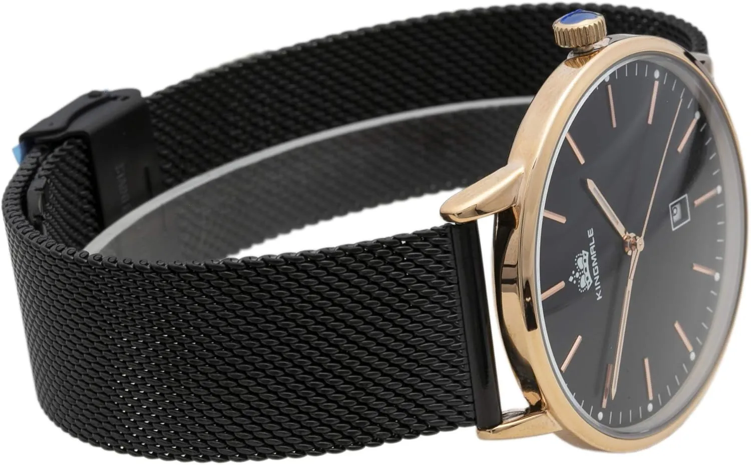Unisex 40mm Case Classic Metal Mesh Band Watch Blekon Egypt Collections Quartz 