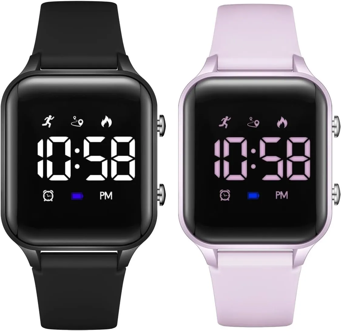 Vibration Alarm for Ages 5-13,No App Fitness Tracker Watch for Kids Teens Birthday L LAVAREDO Waterproof Kids Digital Watches for Boys Girls,Sport Watch museum with Pedometer Stopwatch 