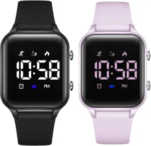 Vibration Alarm for Ages 5-13,No App Fitness Tracker Watch for Kids Teens Birthday L LAVAREDO Waterproof Kids Digital Watches for Boys Girls,Sport Watch museum with Pedometer Stopwatch 