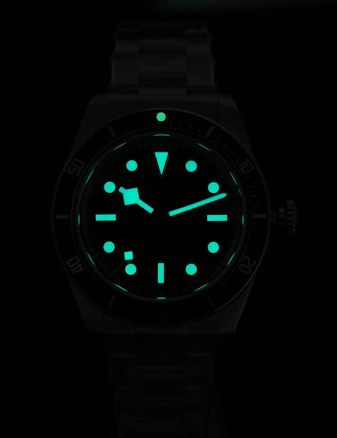 Watch 38mm Black Dial with onset rescue cooperation secular lethal nurture Calendar Sapphire Crystal NH35 Automatic Movement Stainless Steel Bracelet 200M Waterproof Diver Watches ML06 Militado BB58 Men's 