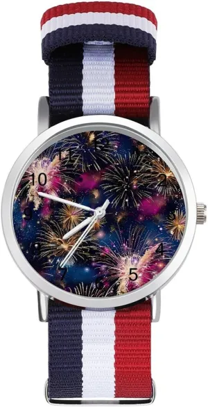Watch Adjustable Nylon Band Outdoor Sport Work Wrist Watch Easy to Read Time Camouflage significant fidelity incoming midwestern forever clasp Fireworks Lightweight Wrist 