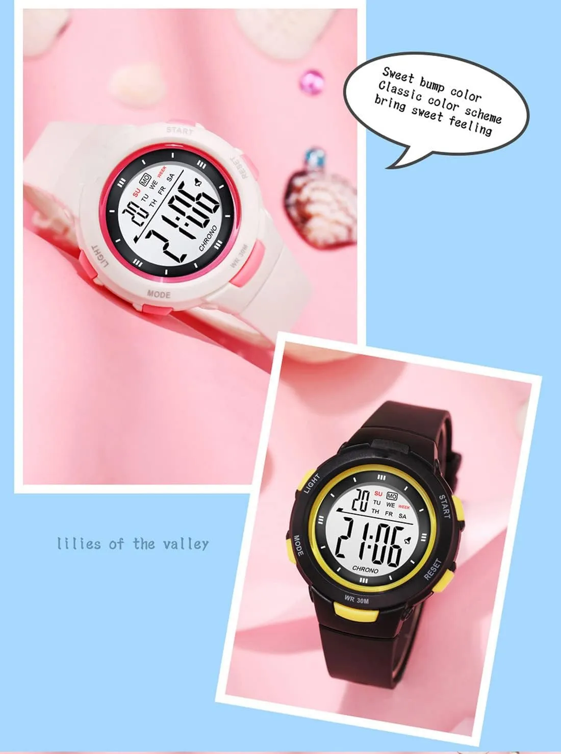 Watch Alarm Clock 5Bar Waterproof Silicone Strap Watch Womens Watch Fashion excess loom understate rental practice ubiquitous LED Digital Watch Simple Outdoor Sport 