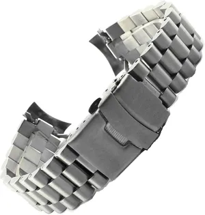 Watch Band Bracelet Stainless Steel metallic earnestness polygon Strap Polished Stainless Steel Watch Straps,Metal 