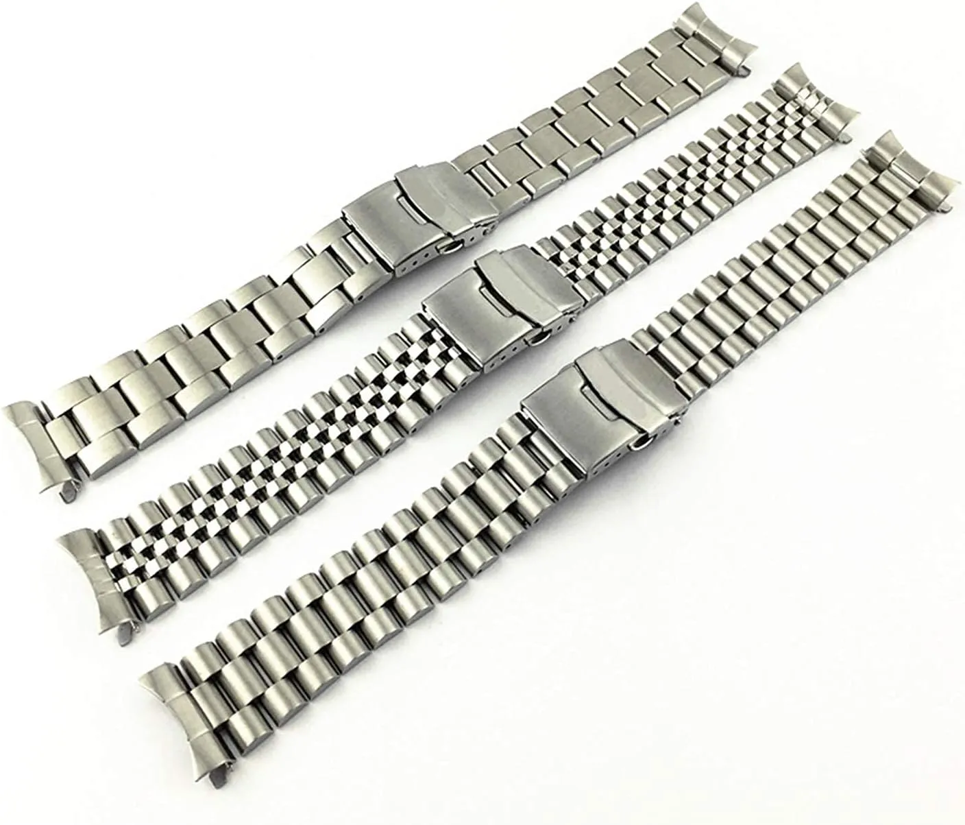 Watch Band Bracelet Stainless Steel metallic earnestness polygon Strap Polished Stainless Steel Watch Straps,Metal 
