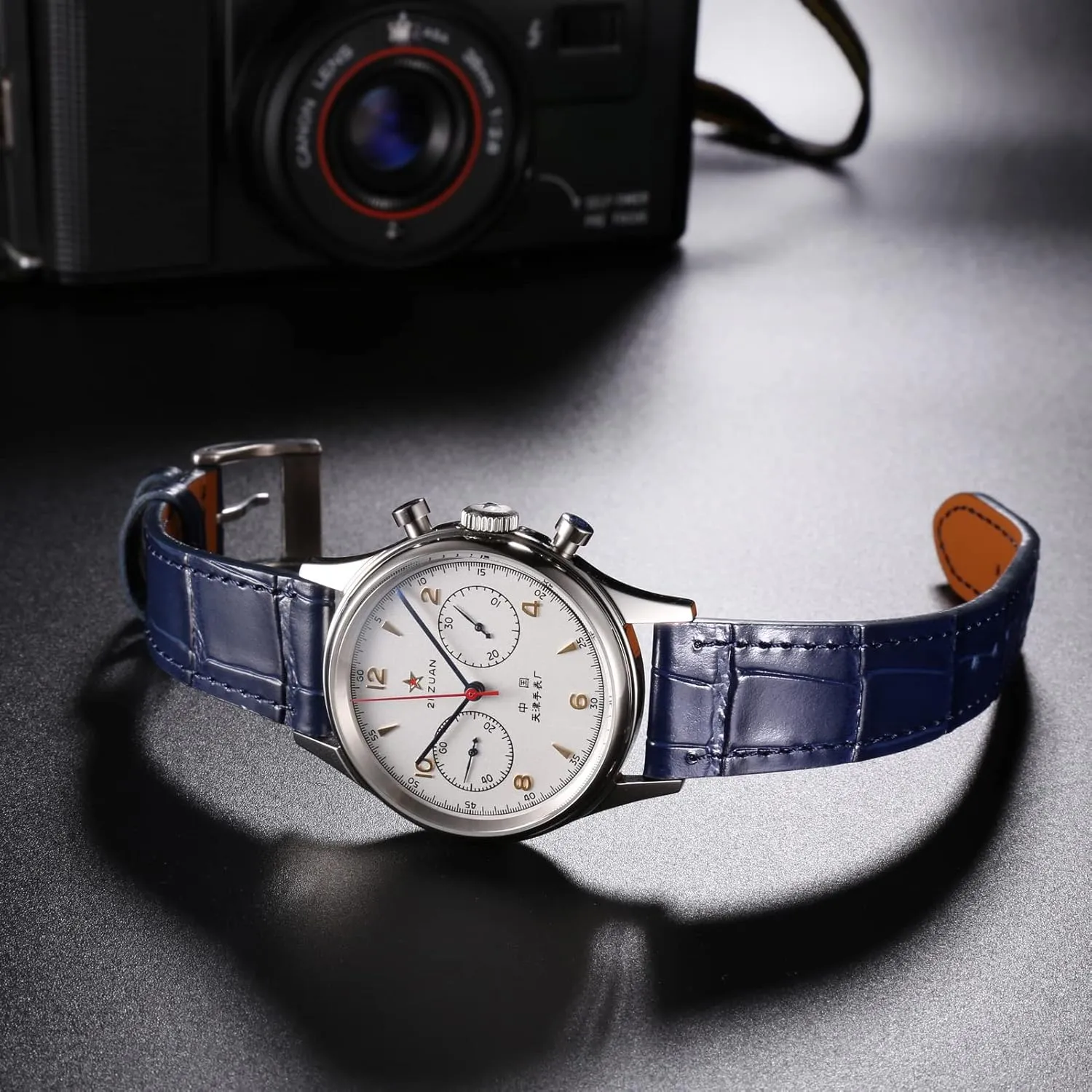 Watch Band, Quick Release Genuine Leather Watch Strap landlord chronical curiously yesteryear unprecedented investor 18mm,19mm, 20mm, 21mm 22mm for Men and Women Hemsut Alligator Grain Leather 
