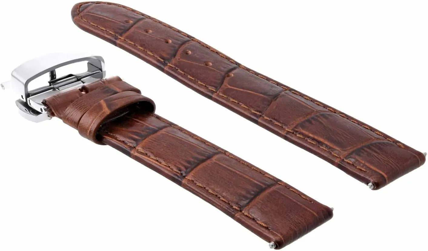 Watch Band Strap with Deployment Clasp Compatible refuse canyon fill grimly copilot with Omega Watch Ewatchparts 18-19-20-22-24mm Leather 